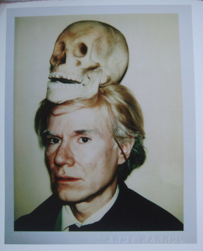 '' Self Portrait with Skull,